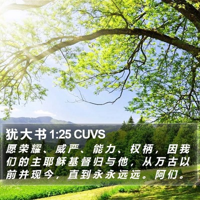 犹 大 书 1:25 CUVS Bible Verse Image