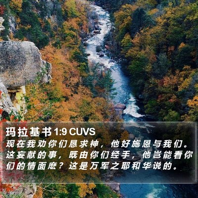 玛 拉 基 书 1:9 CUVS Bible Verse Image