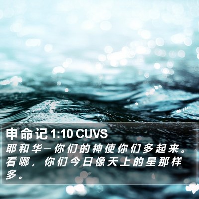 申 命 记 1:10 CUVS Bible Verse Image
