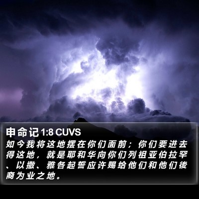 申 命 记 1:8 CUVS Bible Verse Image