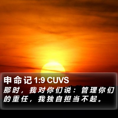 申 命 记 1:9 CUVS Bible Verse Image