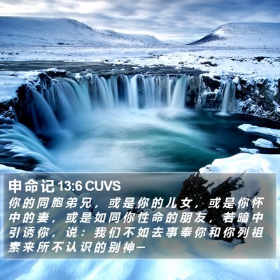 申 命 记 13:6 CUVS Bible Verse Image