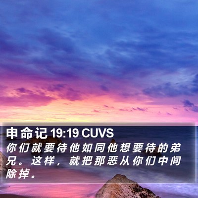 申 命 记 19:19 CUVS Bible Verse Image