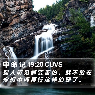 申 命 记 19:20 CUVS Bible Verse Image