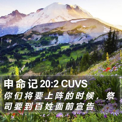 申 命 记 20:2 CUVS Bible Verse Image
