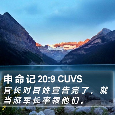 申 命 记 20:9 CUVS Bible Verse Image