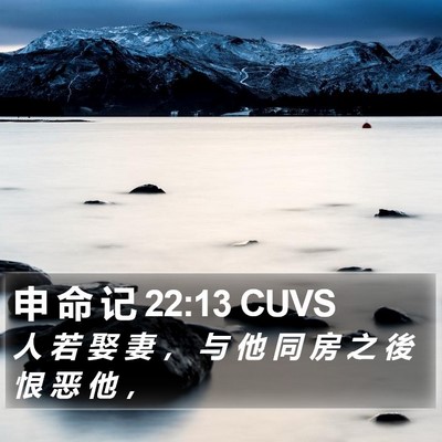 申 命 记 22:13 CUVS Bible Verse Image