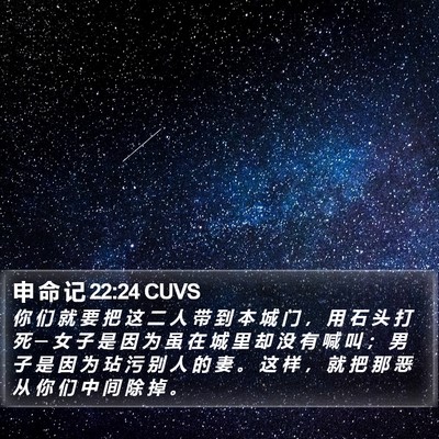 申 命 记 22:24 CUVS Bible Verse Image