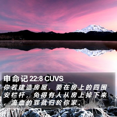 申 命 记 22:8 CUVS Bible Verse Image