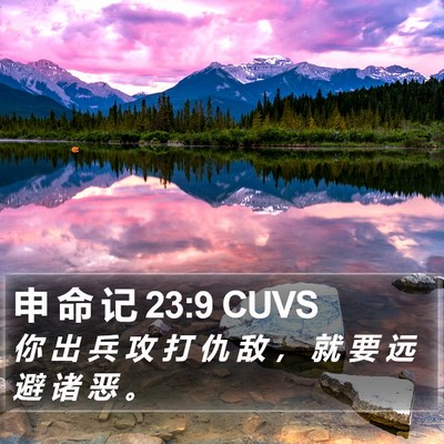 申 命 记 23:9 CUVS Bible Verse Image