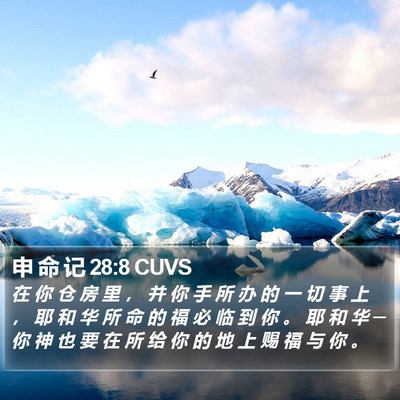 申 命 记 28:8 CUVS Bible Verse Image