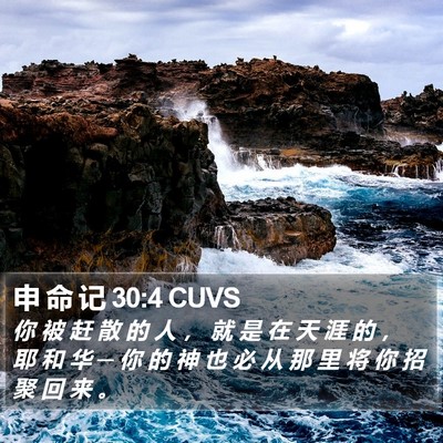 申 命 记 30:4 CUVS Bible Verse Image