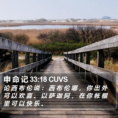 申 命 记 33:18 CUVS Bible Verse Image