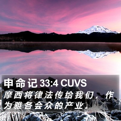 申 命 记 33:4 CUVS Bible Verse Image