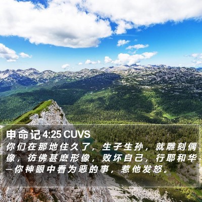 申 命 记 4:25 CUVS Bible Verse Image