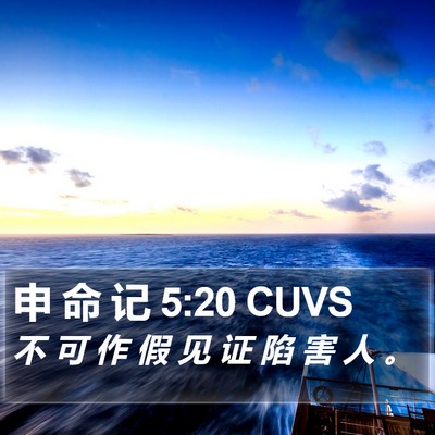 申 命 记 5:20 CUVS Bible Verse Image