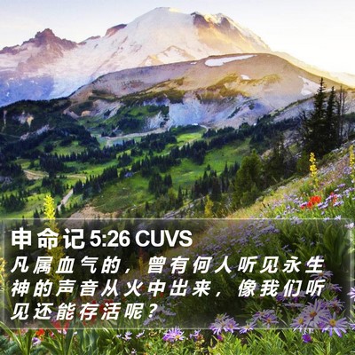 申 命 记 5:26 CUVS Bible Verse Image