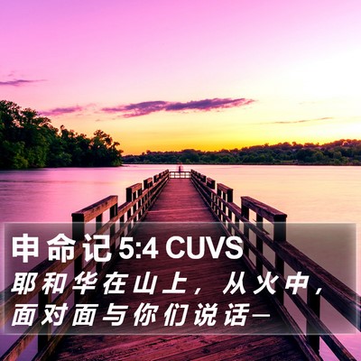申 命 记 5:4 CUVS Bible Verse Image