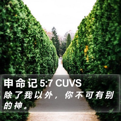 申 命 记 5:7 CUVS Bible Verse Image