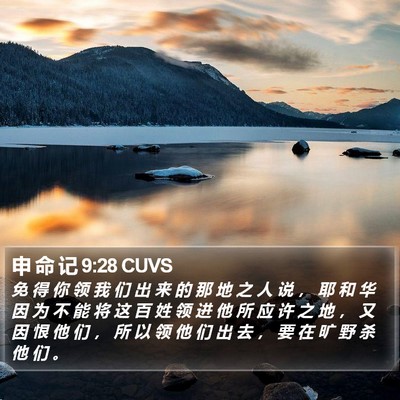 申 命 记 9:28 CUVS Bible Verse Image