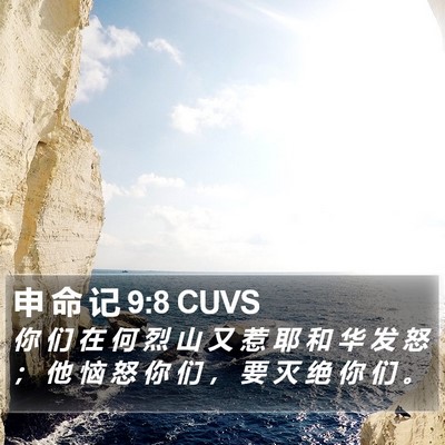 申 命 记 9:8 CUVS Bible Verse Image