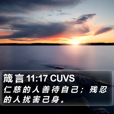 箴 言 11:17 CUVS Bible Verse Image