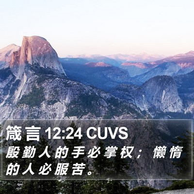 箴 言 12:24 CUVS Bible Verse Image