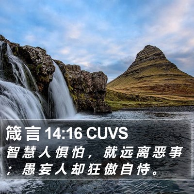 箴 言 14:16 CUVS Bible Verse Image