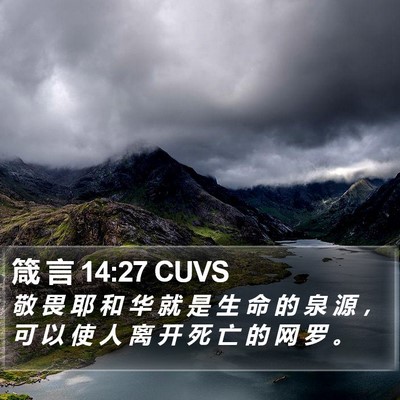 箴 言 14:27 CUVS Bible Verse Image