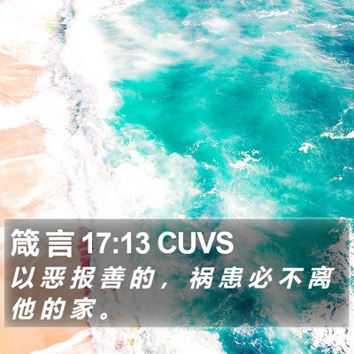 箴 言 17:13 CUVS Bible Verse Image