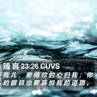 箴 言 23:26 CUVS Bible Verse Image