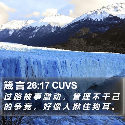 箴 言 26:17 CUVS Bible Verse Image