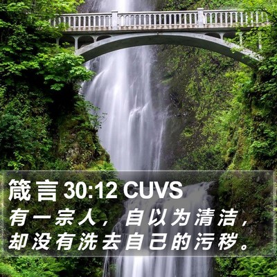 箴 言 30:12 CUVS Bible Verse Image