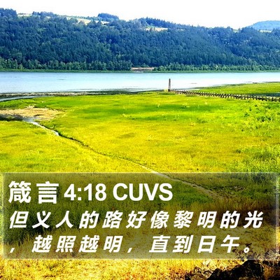 箴 言 4:18 CUVS Bible Verse Image