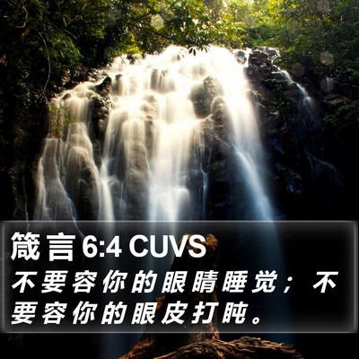 箴 言 6:4 CUVS Bible Verse Image