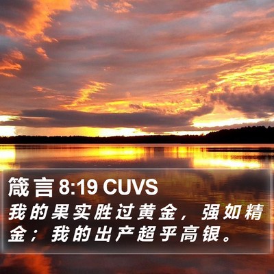 箴 言 8:19 CUVS Bible Verse Image