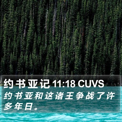 约 书 亚 记 11:18 CUVS Bible Verse Image