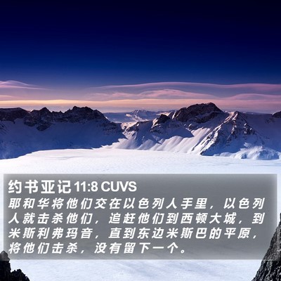 约 书 亚 记 11:8 CUVS Bible Verse Image