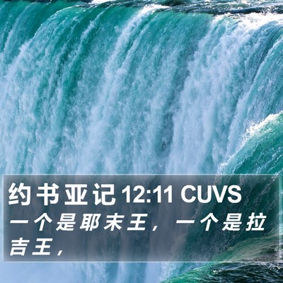 约 书 亚 记 12:11 CUVS Bible Verse Image