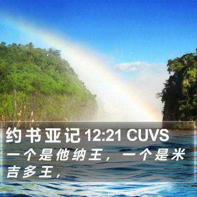 约 书 亚 记 12:21 CUVS Bible Verse Image