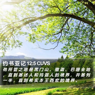 约 书 亚 记 12:5 CUVS Bible Verse Image