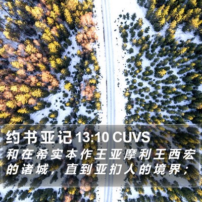 约 书 亚 记 13:10 CUVS Bible Verse Image