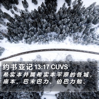 约 书 亚 记 13:17 CUVS Bible Verse Image