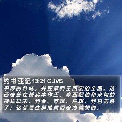 约 书 亚 记 13:21 CUVS Bible Verse Image