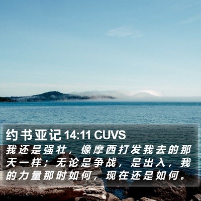 约 书 亚 记 14:11 CUVS Bible Verse Image