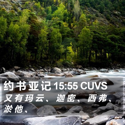 约 书 亚 记 15:55 CUVS Bible Verse Image