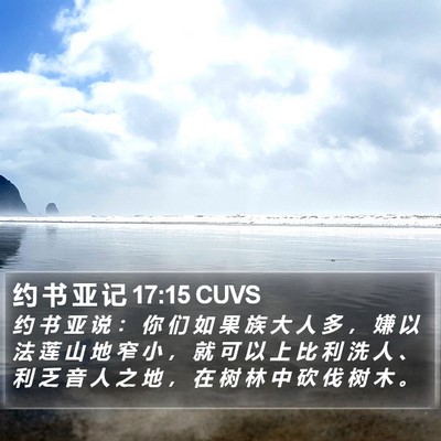 约 书 亚 记 17:15 CUVS Bible Verse Image
