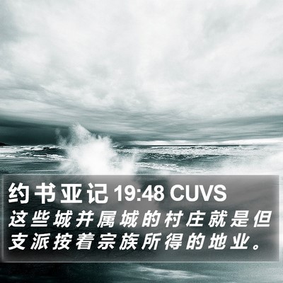 约 书 亚 记 19:48 CUVS Bible Verse Image