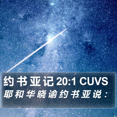 约 书 亚 记 20:1 CUVS Bible Verse Image