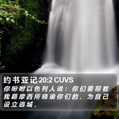 约 书 亚 记 20:2 CUVS Bible Verse Image